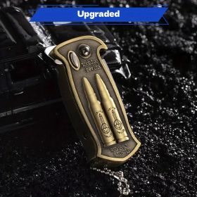 "3-in-1 Tactical Lighter â€“ Butane Flame + Bottle Opener + Survival Tool â€“ Perfect Men's Gift" (Color: Bullet style)