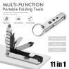 "Pocket-Sized Survival Tool â€“ Folding Knife, Bottle Opener, Hiking Clip & Phone Stand"